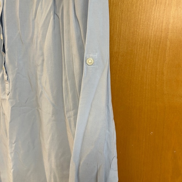 LOFT Light Blue Button-Front Blouse - Size Small - Picture 4 of 4